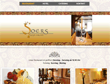 Tablet Screenshot of hotelrestaurant-soers.de